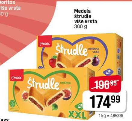 Medela štrudle više vrsta