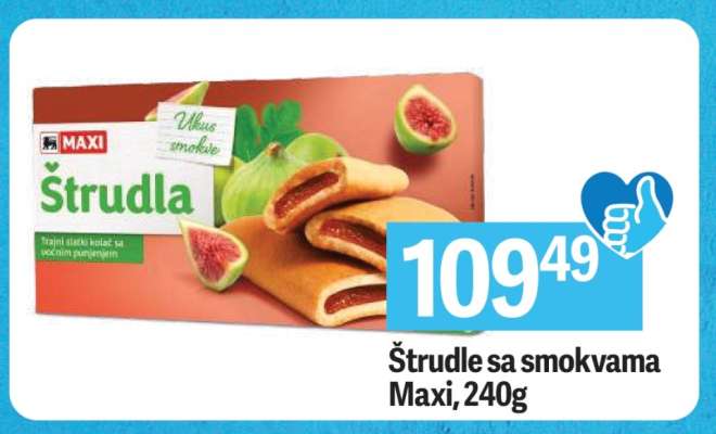 Štrudle sa smokvama Maxi, 240g
