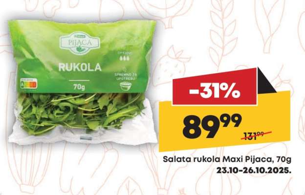 Salata rukola Maxi pijaca, 70g