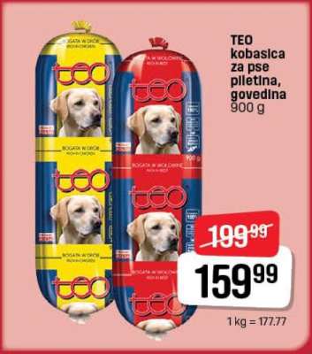 TEO kobasica za pse piletina, govedina