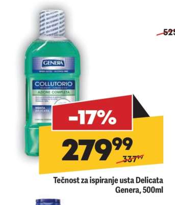 Tečnost za ispiranje usta Delicata Genera 500ml