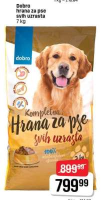 Dobro hrana za pse svih uzrasta 7 kg