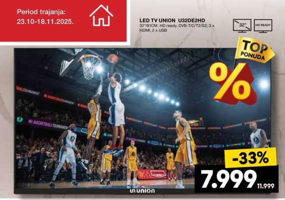 LED TV UNION U32DE2HD