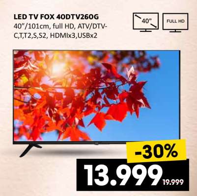 LED TV FOX 40DTV260G