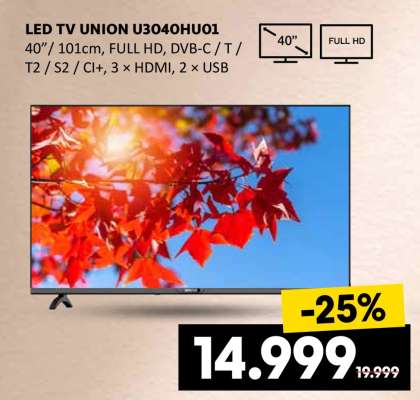 LED TV UNION U3040HU01