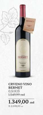 CRVENO VINO BERMET