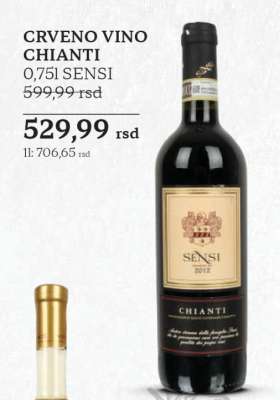 CRVENO VINO CHIANTI 0,75l SENSI
