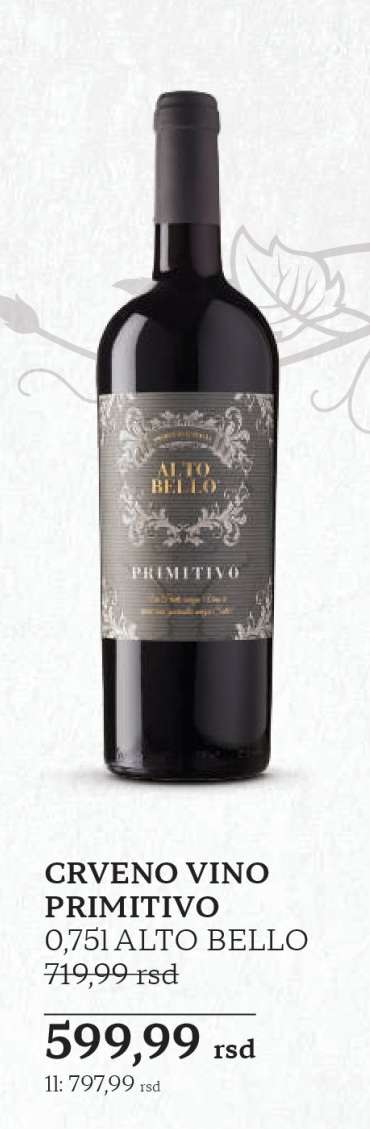 CRVENO VINO PRIMITIVO