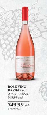 ROSE VINO BARBARA 0,75l ALEKSIĆ