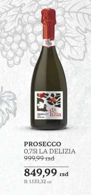 PROSECCO 0,75l LA DELIZIA