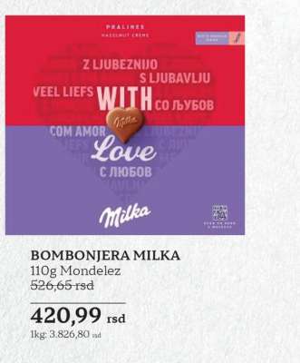 BOMBONJERA MILKA