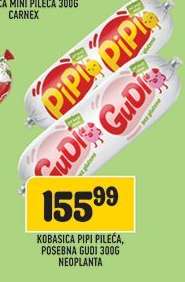 Kobasica Pipi Pileća, Posebna Gudi 300g Neoplanta