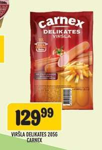 Viršla Delikates 205g Carnex