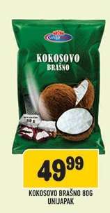 Kokosovo brašno 80g Unijapak