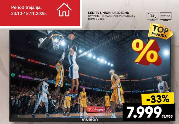 LED TV UNION U32DE2HD