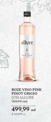 ROZE VINO PINK PINOT GRIGIO