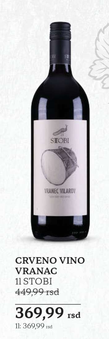 CRVENO VINO VRANAC 11 STOBI