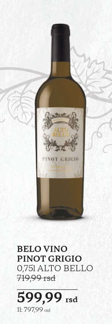 BELO VINO PINOT GRIGIO