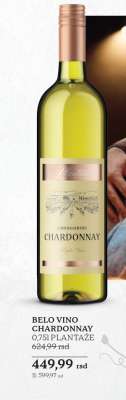 BELO VINO CHARDONNAY 0,75l PLANTAŽE