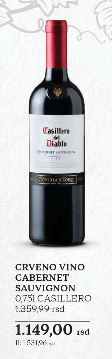 CRVENO VINO CABERNET SAUVIGNON