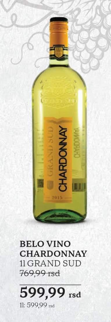 BELO VINO CHARDONNAY 1l GRAND SUD