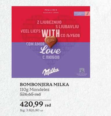 BOMBONJERA MILKA