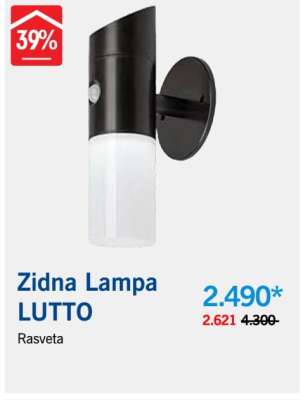 Zidna Lampa LUTTO