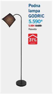Podna lampa GODRIC