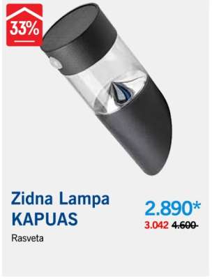 Zidna Lampa KAPUAS