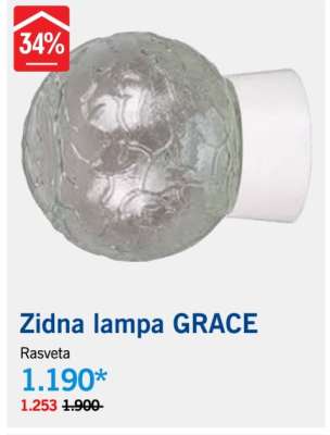 Zidna lampa GRACE