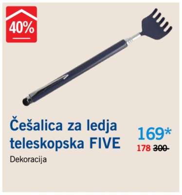 Češalica za leđa teleskopska FIVE