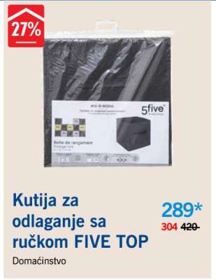Kutija za odlaganje sa ručkom FIVE TOP