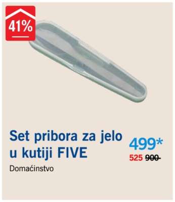 Set pribora za jelo u kutiji FIVE