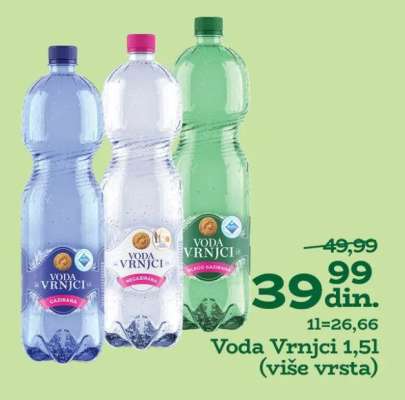 Voda Vrnjiči 1,5l