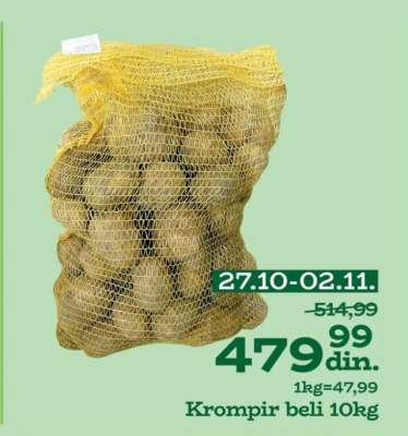 Krompir beli 10kg