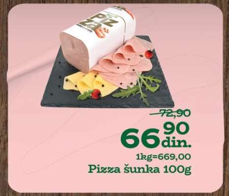 Pizza sunka 100g