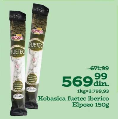 Kobasica fuetec iberico Elpozo 150g