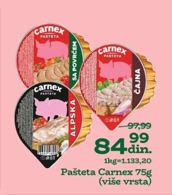 Pašteta Carnex 75g
