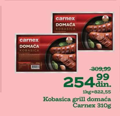 Kobasica grill domaća Carnex 310g