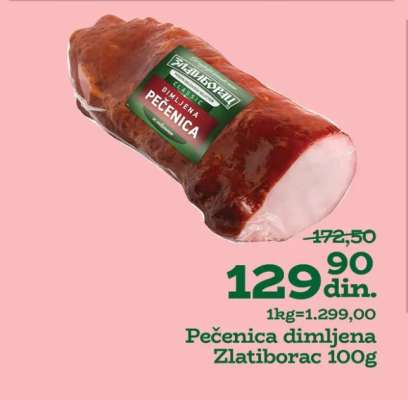 Pečenica dimljena Zlatiborac 100g
