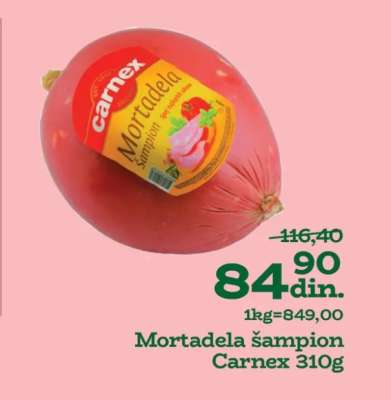 Mortadela šampion Carnex 310g
