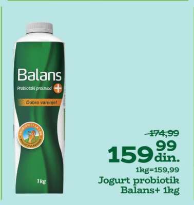 Jogurt probiotik Balans 1kg