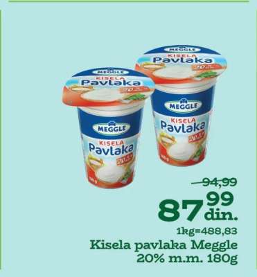 Kisela pavlaka Meggle