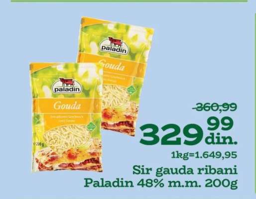 Sir gauda ribani Paladin 48% m.m. 200g