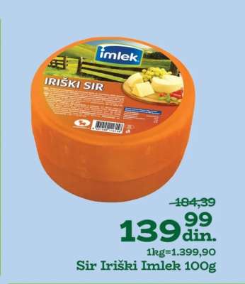 Sir Iriški Imlek 100g