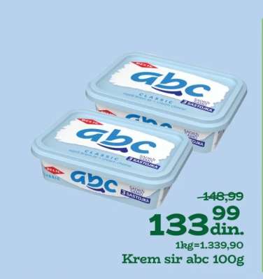 Krem sir ABC 100g