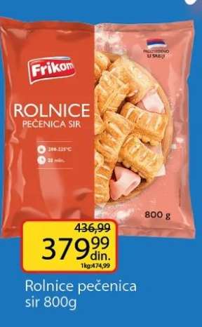 Rolnice pečenica sir 800g