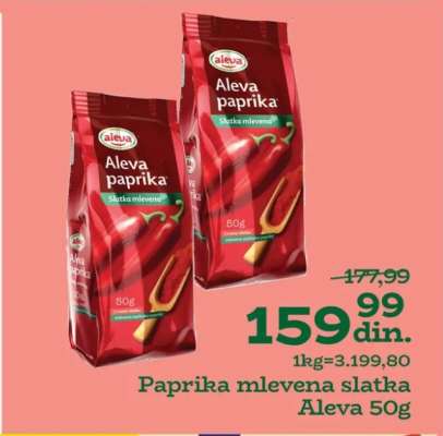 Paprika mlevena slatka Aleva 50g