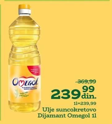 Ulje suncokretovo Dijamant Omegol 1l