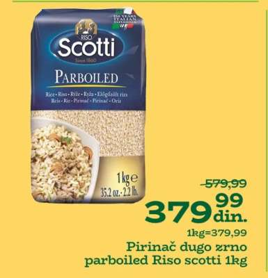 Pirinač dugo zrno parboiled Riso Scotti 1kg